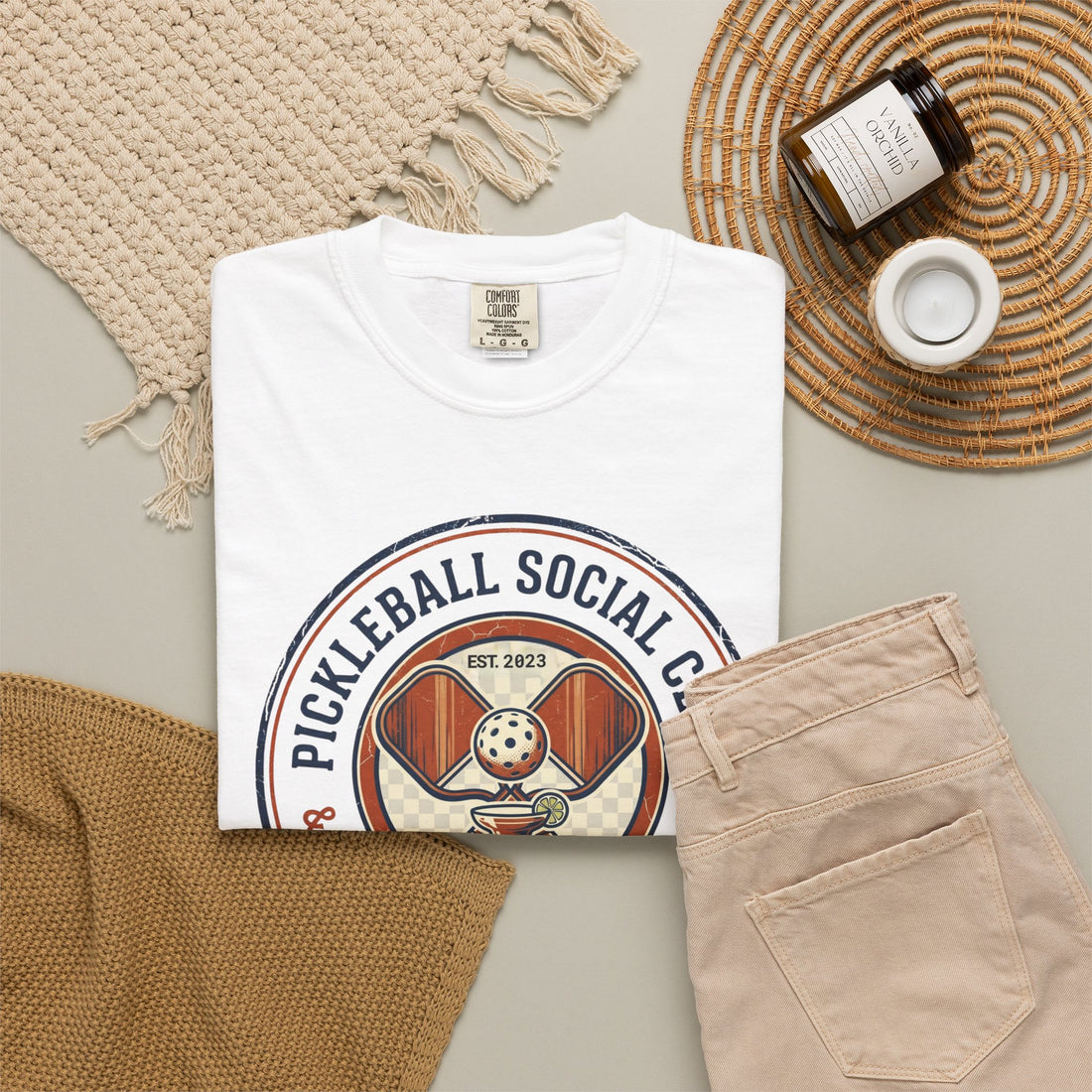 Personalized Pickleball Social Club T-Shirt | Custom Club Year | Comfort Colors | Pickleball Team Shirt | Après Court Gift