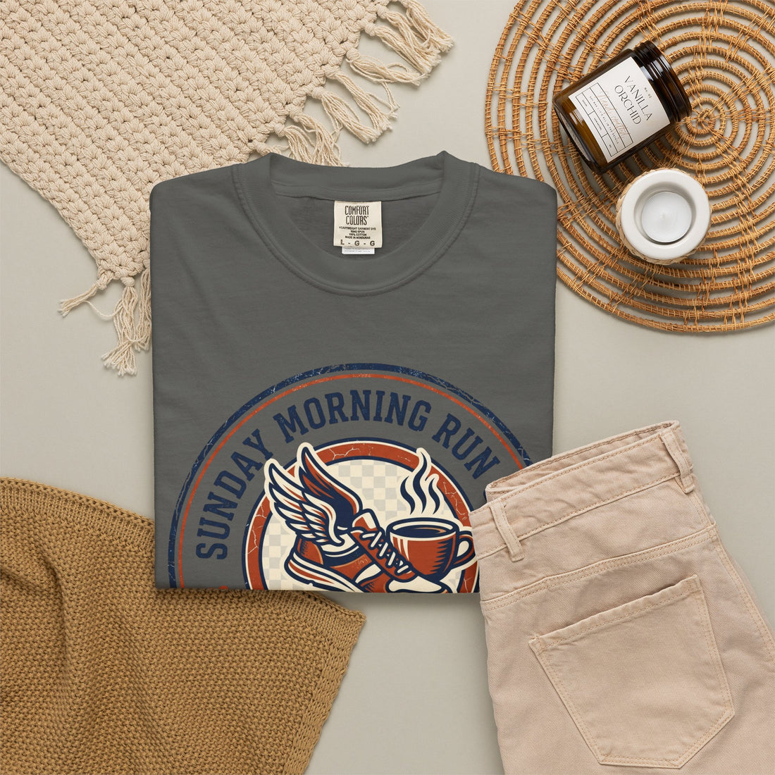 Personalized Sunday Morning Run Club T-Shirt | Custom Running Club Year | Comfort Colors | Coffee Runner Shirt | Running Group Gift