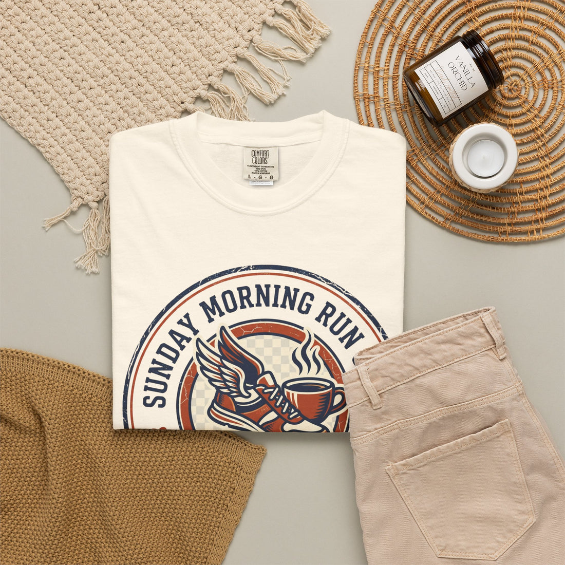 Personalized Sunday Morning Run Club T-Shirt | Custom Running Club Year | Comfort Colors | Coffee Runner Shirt | Running Group Gift