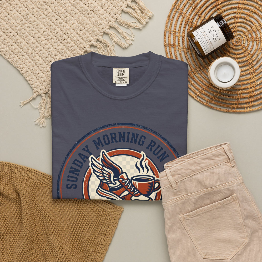 Personalized Sunday Morning Run Club T-Shirt | Custom Running Club Year | Comfort Colors | Coffee Runner Shirt | Running Group Gift