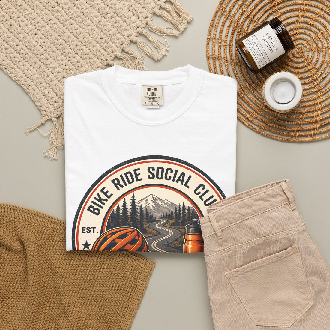 Bike Ride Social Club Shirt | Mountain Bike Tee | Cycling Gift | Comfort Colors Shirt | Ride Refuel Reconnect