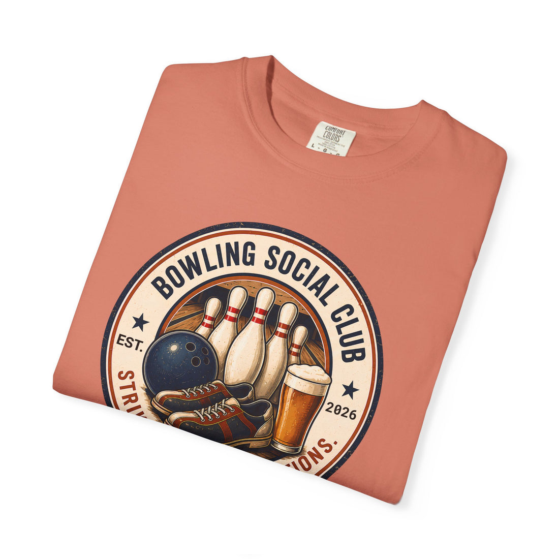 Bowling Social Club Shirt | Strike Up Conversations | Funny Bowling T-Shirt | Comfort Colors 1717 Tee | Bowling Gift for Men & Women | Matching Tumbler Included