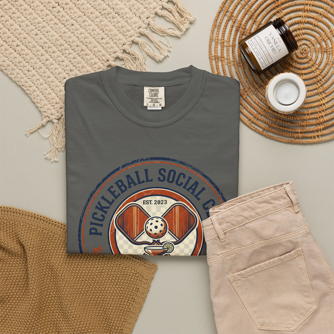 Personalized Pickleball Social Club T-Shirt | Custom Club Year | Comfort Colors | Pickleball Team Shirt | Après Court Gift