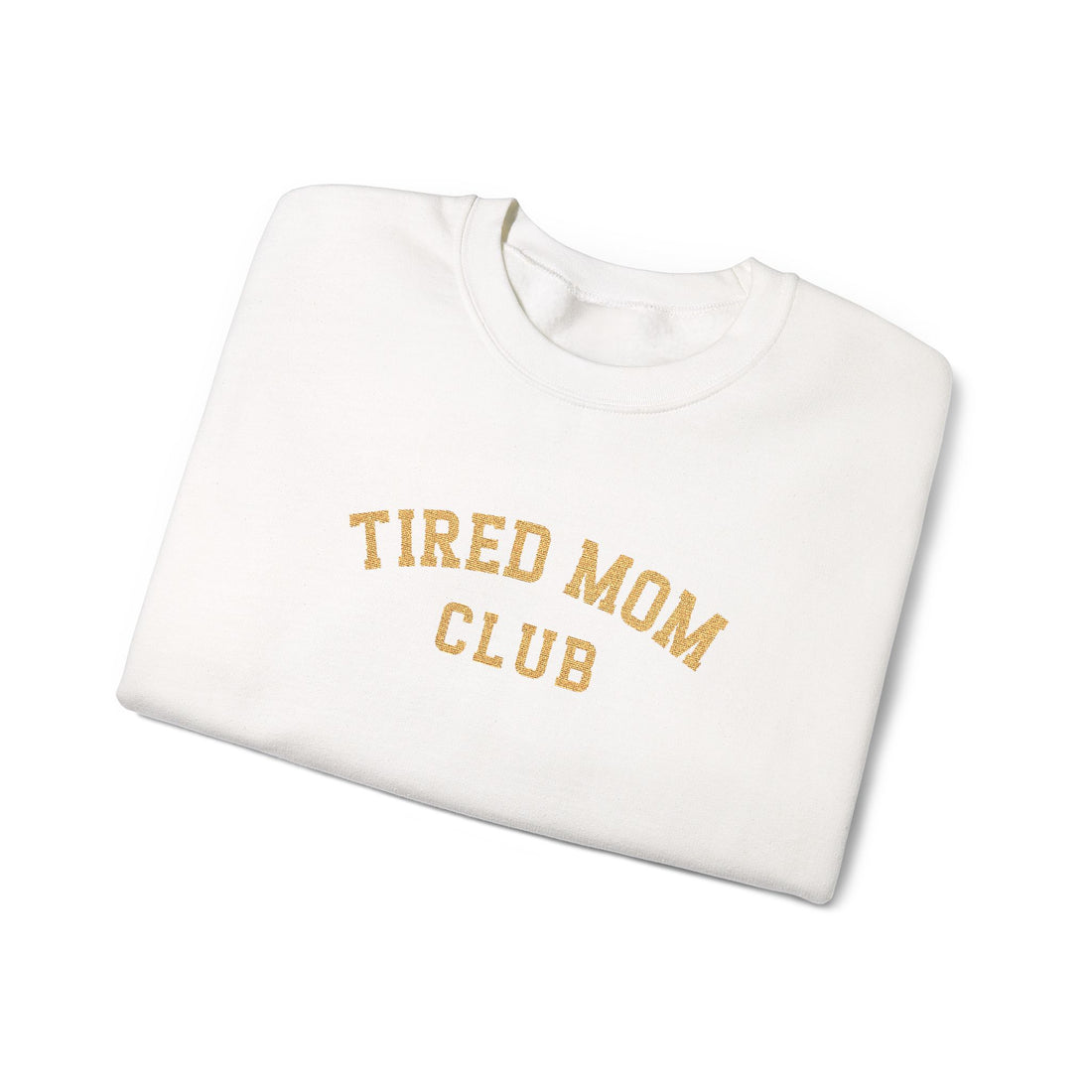 Embroidered Tired Mom Club Sweatshirt: Trendy Mama Sweatshirt