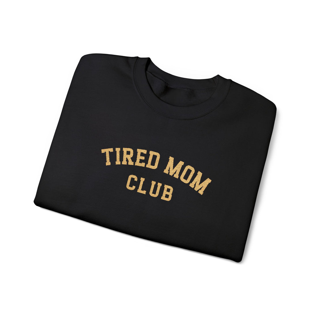 Embroidered Tired Mom Club Sweatshirt: Trendy Mama Sweatshirt