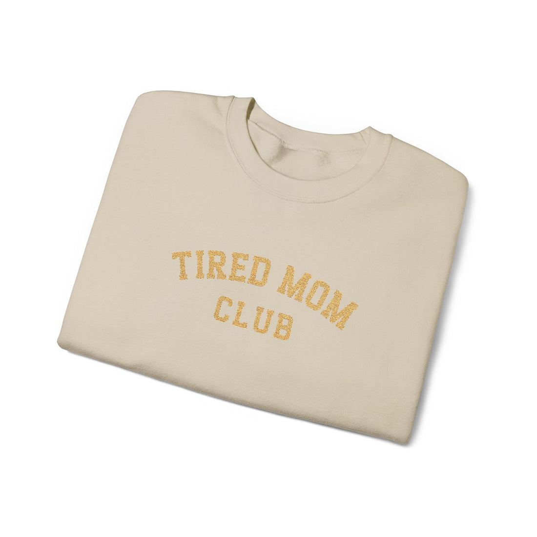 Embroidered Tired Mom Club Sweatshirt: Trendy Mama Sweatshirt