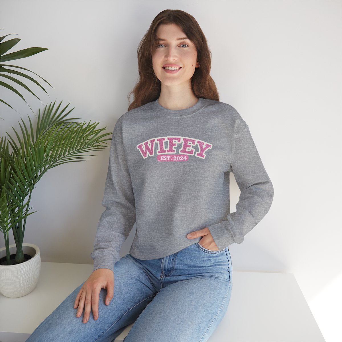 Personalized Wifey Sweatshirt, Bridal Sweatshirt!