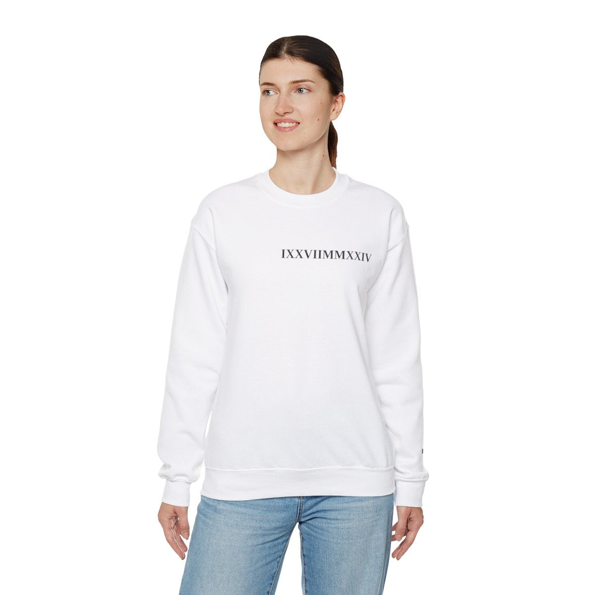 Roman Numeral Anniversary Couple Sweatshirt