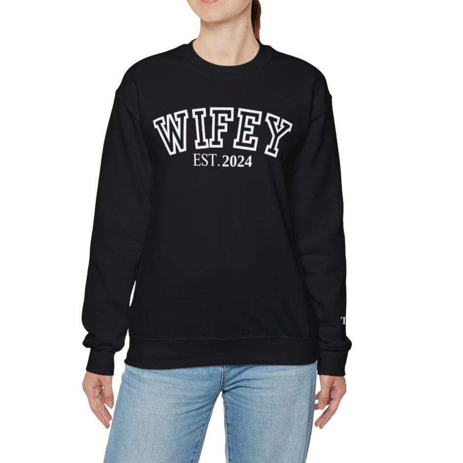 Matching Wifey and Hubby Pullover Sweatshirts!