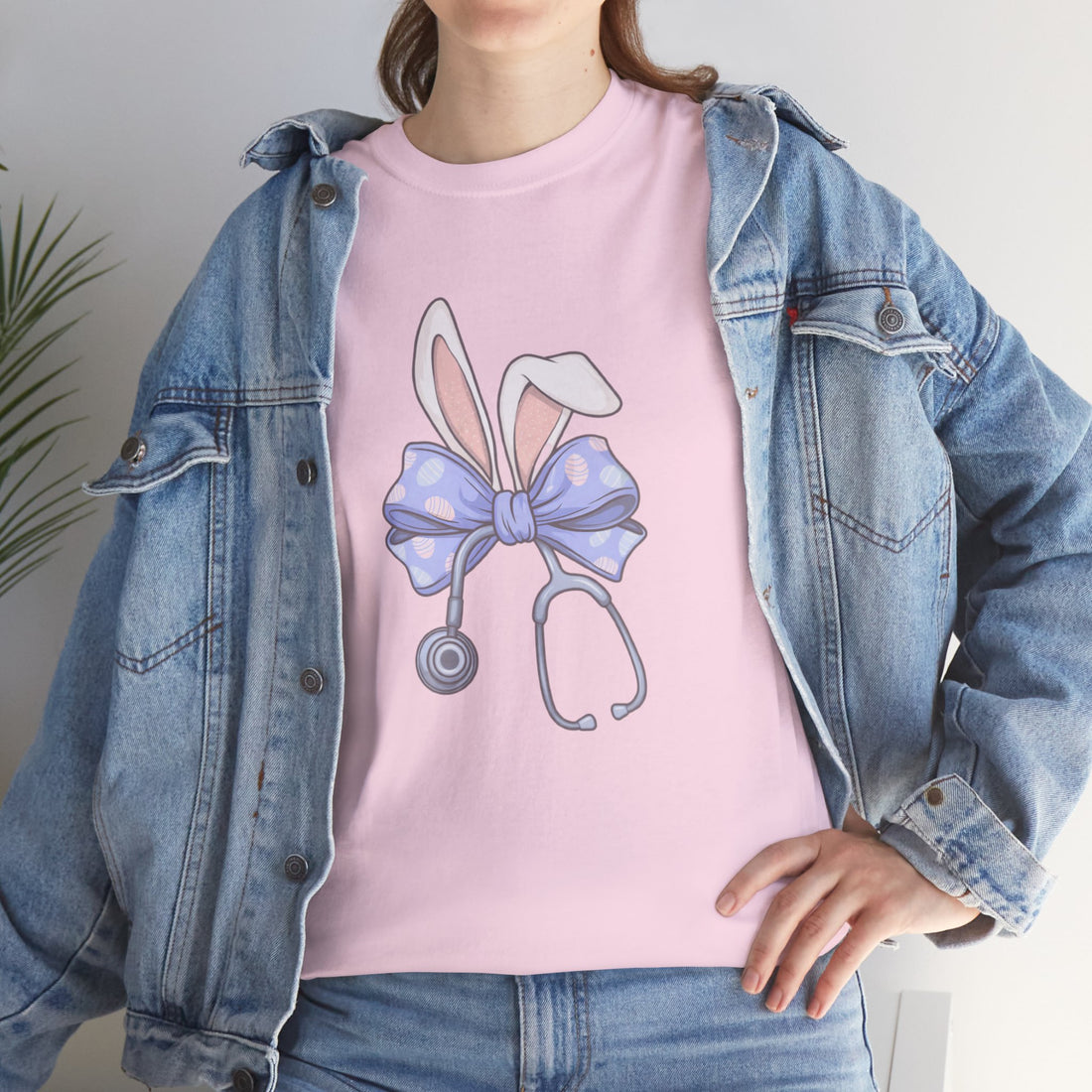 Easter Bunny Nurse Shirt, Cute Medical Tee, Bunny Ears Graphic, Spring Nurse Gift, Easter Bow Stethoscope, Bunny Ears Top, Unique Nurse Apparel