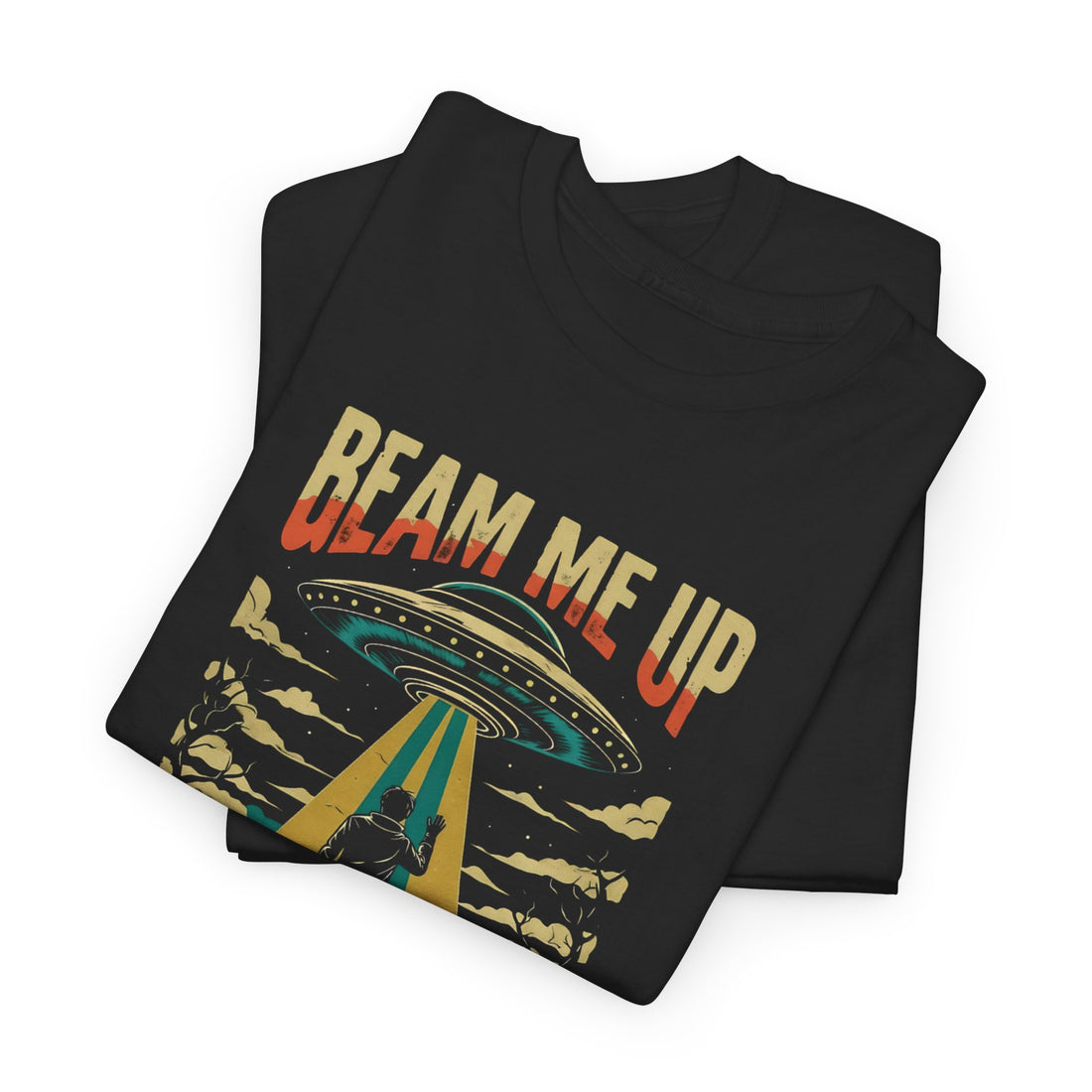 Funny UFO Alien T-Shirt, Sci-Fi Graphic Tee, Gift for Sci-Fi Lovers, Alien Abduction T-Shirt, Graphic Novelty Shirt