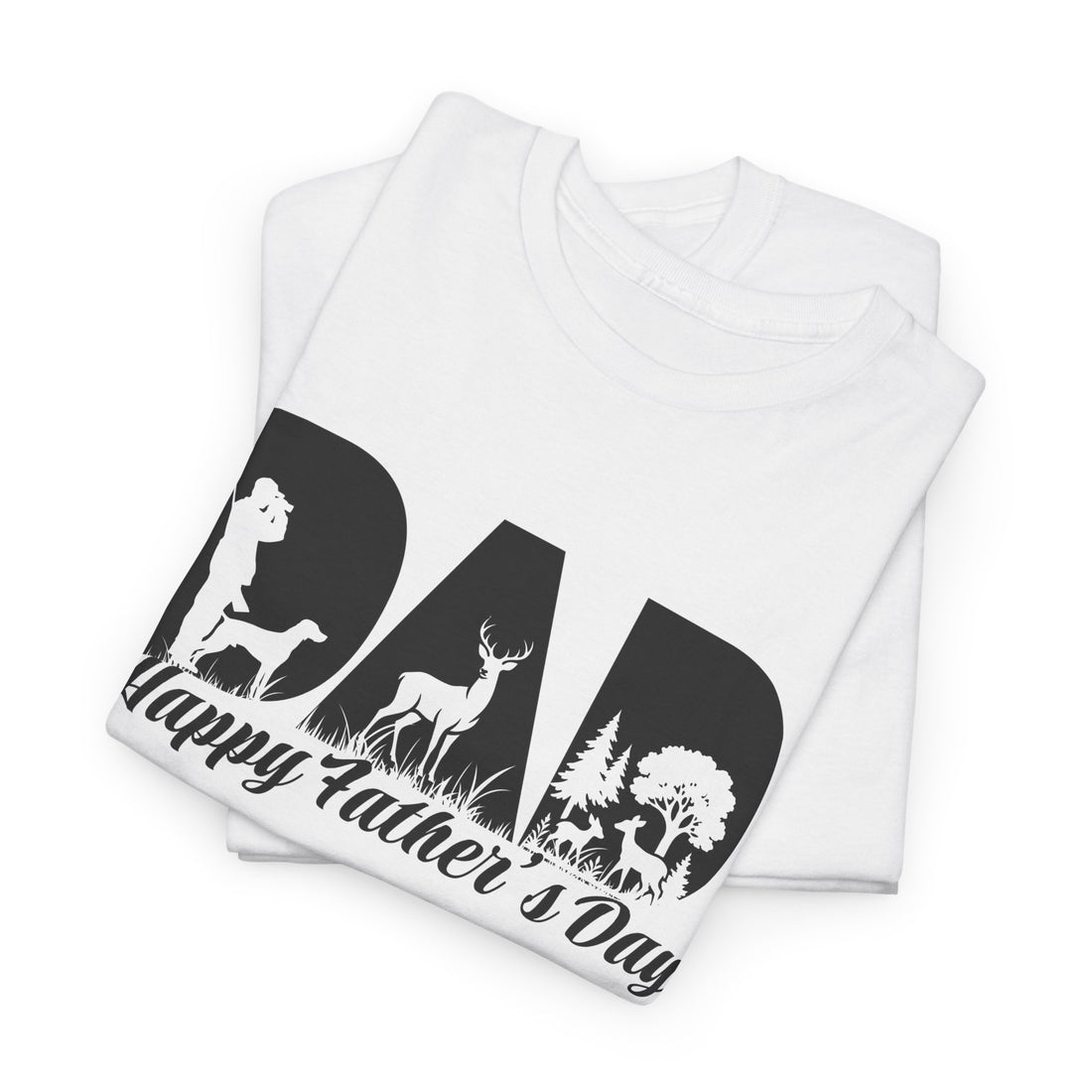 Hunting Dad T-Shirt – Happy Father’s Day Deer Hunter Shirt | Gift for Dad, Grandpa | Outdoors & Hunting Lover Tee