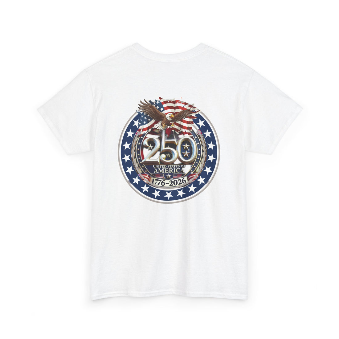 Patriotic One Nation Tee, American Eagle 250th Anniversary Shirt, US Celebration T-Shirt, Independence Day Apparel