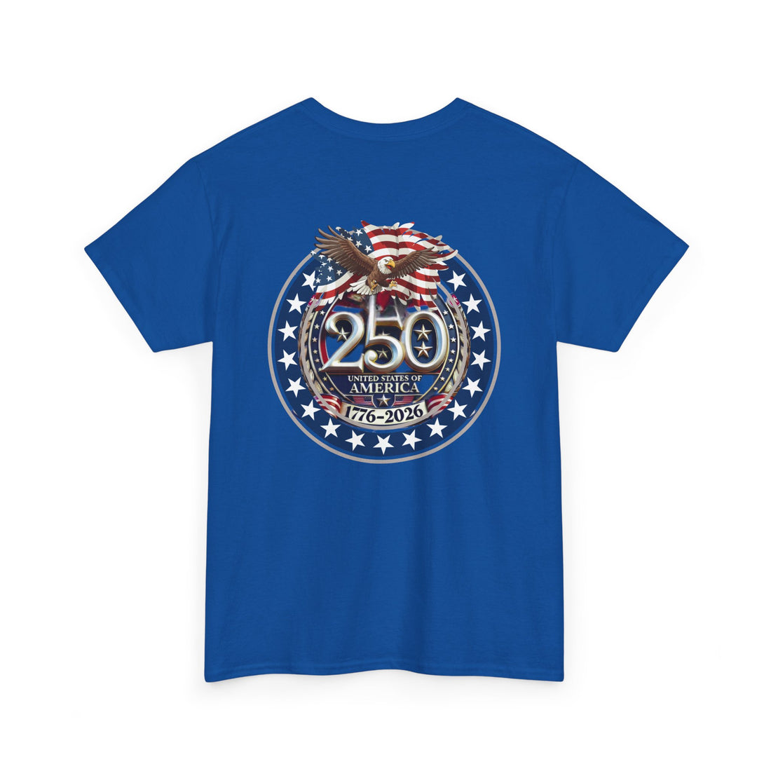 Patriotic One Nation Tee, American Eagle 250th Anniversary Shirt, US Celebration T-Shirt, Independence Day Apparel