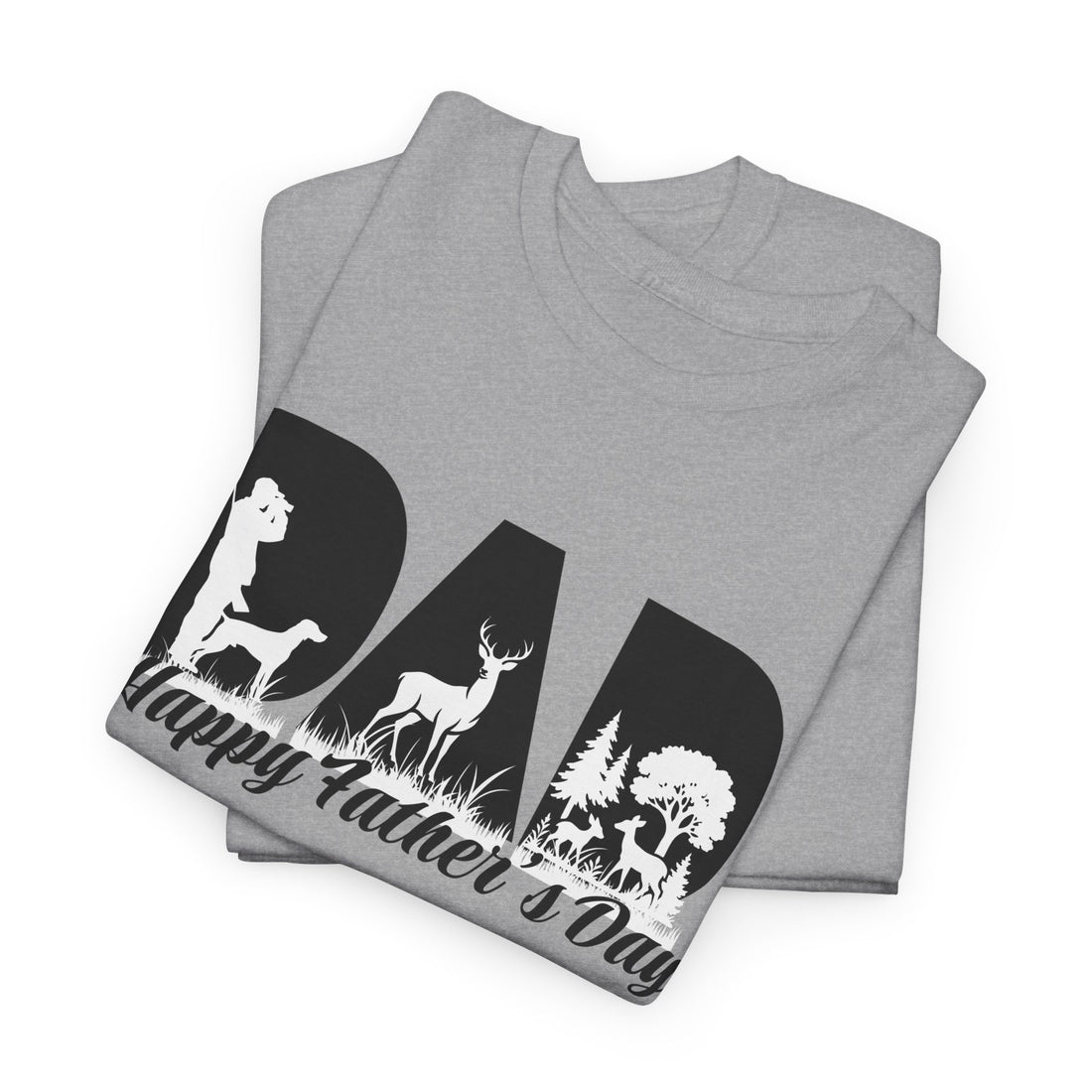 Hunting Dad T-Shirt – Happy Father’s Day Deer Hunter Shirt | Gift for Dad, Grandpa | Outdoors & Hunting Lover Tee