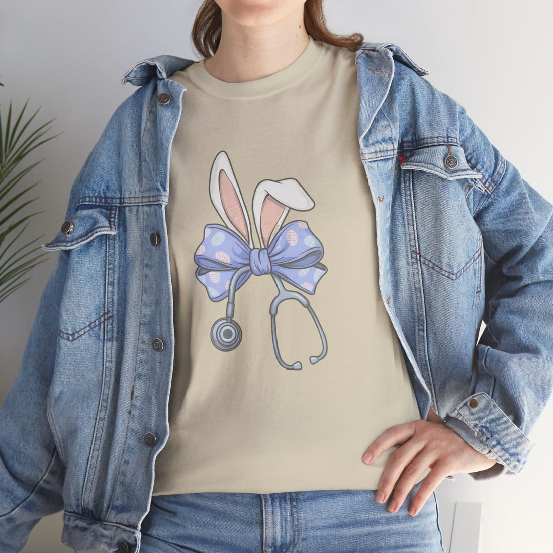 Easter Bunny Nurse Shirt, Cute Medical Tee, Bunny Ears Graphic, Spring Nurse Gift, Easter Bow Stethoscope, Bunny Ears Top, Unique Nurse Apparel