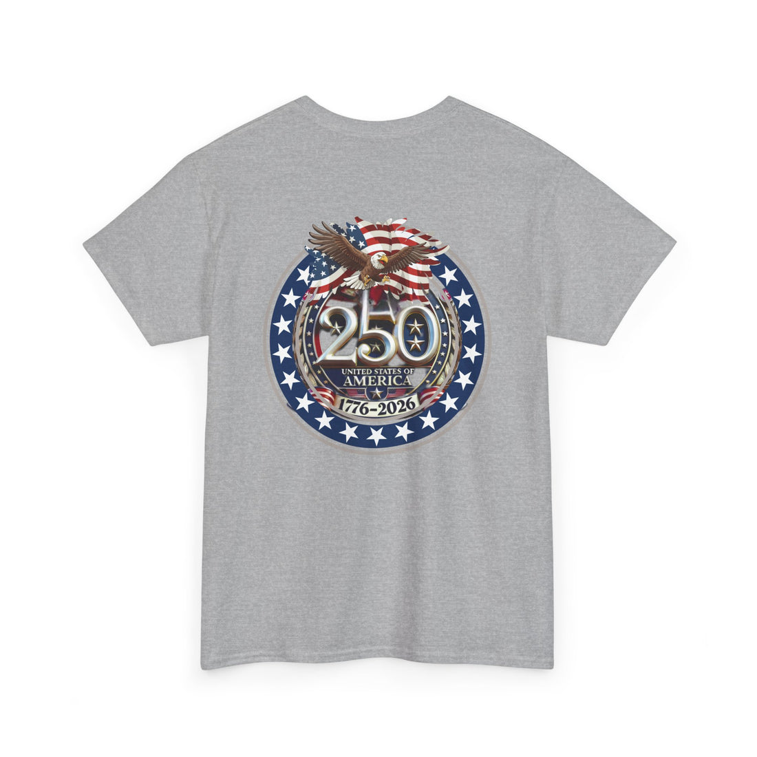 Patriotic One Nation Tee, American Eagle 250th Anniversary Shirt, US Celebration T-Shirt, Independence Day Apparel
