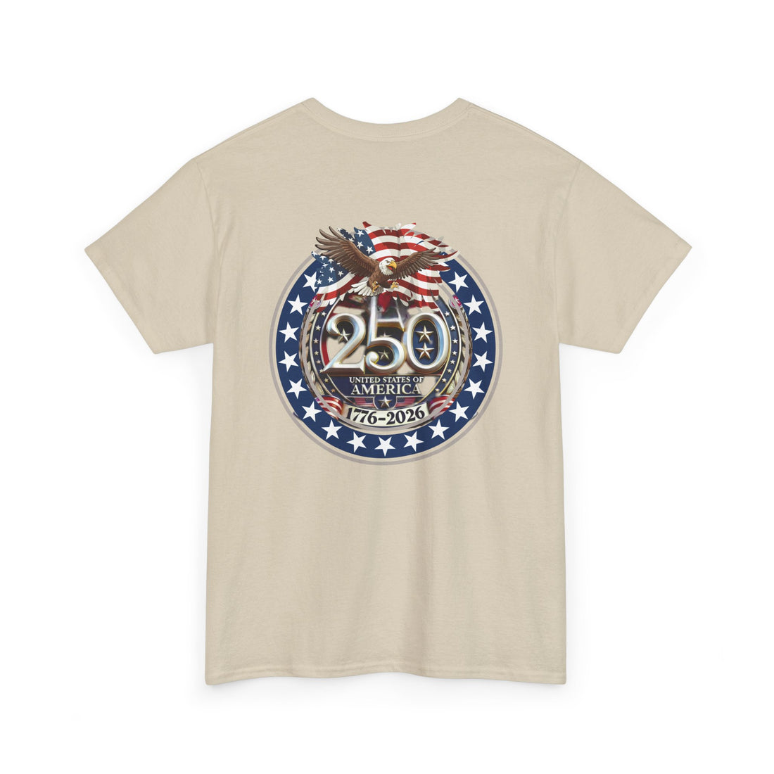 Patriotic One Nation Tee, American Eagle 250th Anniversary Shirt, US Celebration T-Shirt, Independence Day Apparel