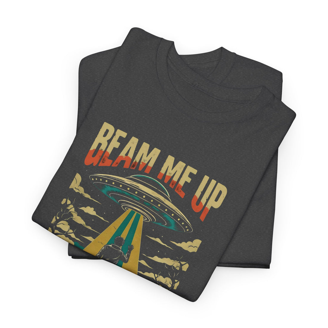 Funny UFO Alien T-Shirt, Sci-Fi Graphic Tee, Gift for Sci-Fi Lovers, Alien Abduction T-Shirt, Graphic Novelty Shirt