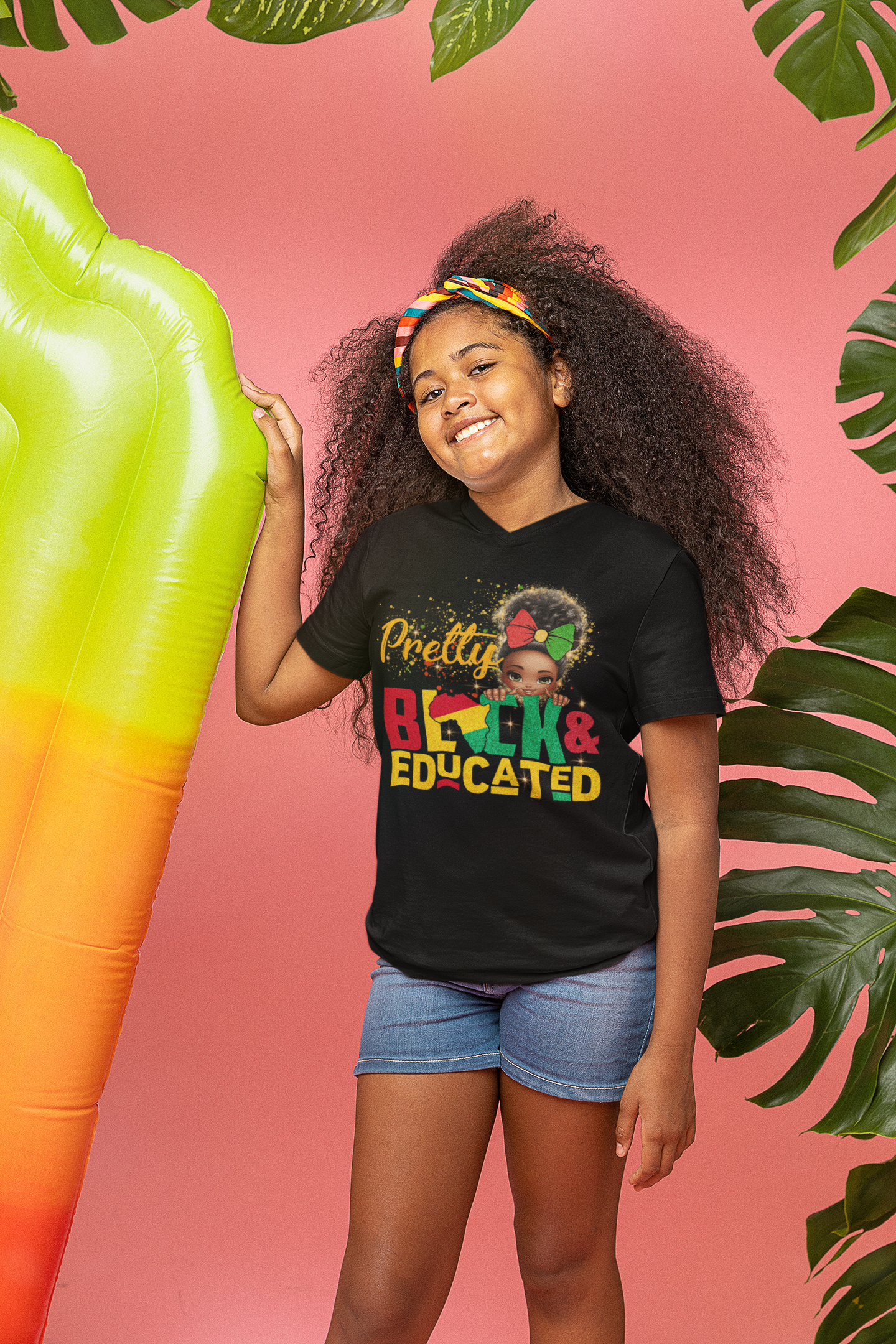 "Pretty, Black and Educated" Youth Jersey T-Shirt