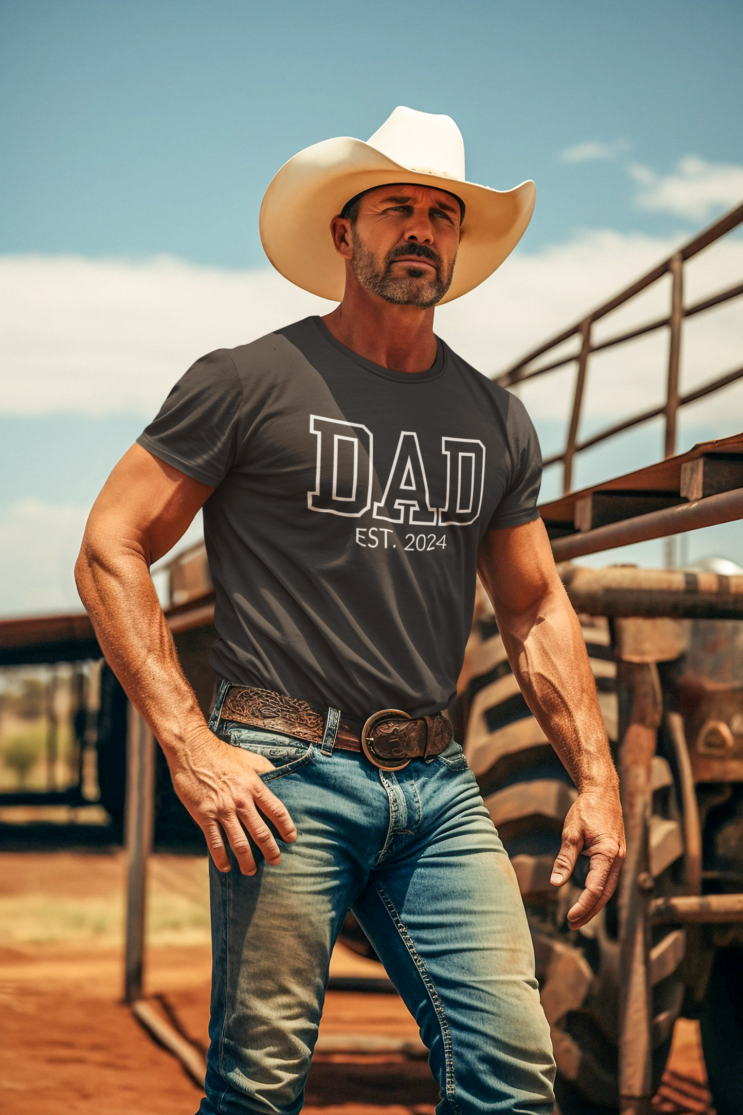 To My Dad " Happy Father's Day" Customize T-Shirt