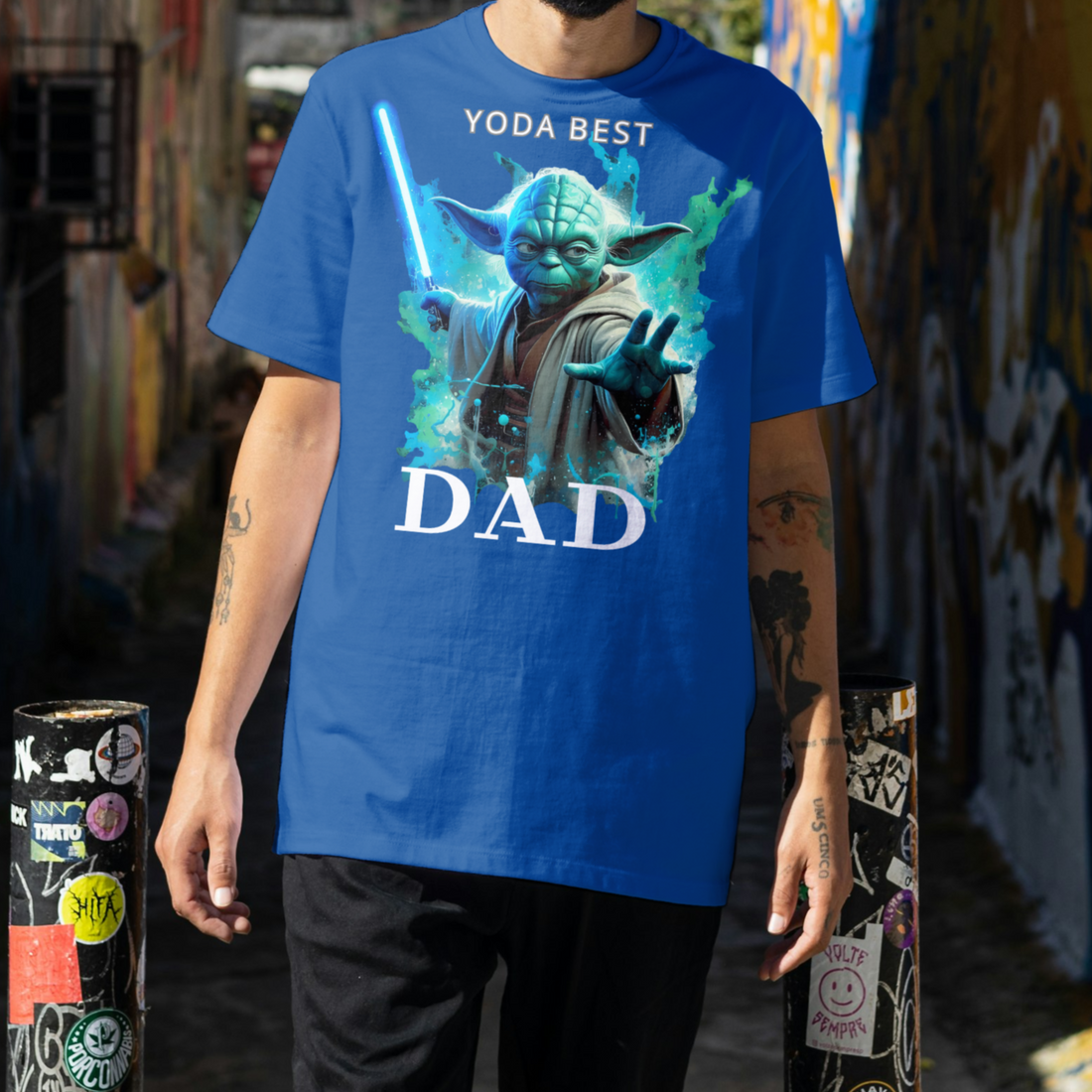 "Yoda" Best Dad Short Sleeve T-Shirt